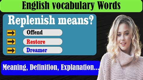 replenish » English .